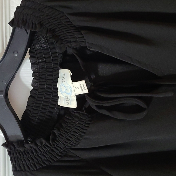 Cute Black Dress from Francesca's, Elastic Waist, Ruffles - Picture 5 of 7